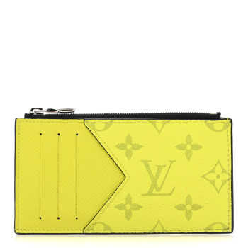 LOUIS VUITTON Taigarama Coin Card Holder Yellow