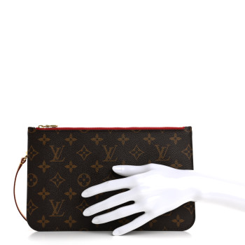 LOUIS VUITTON Monogram Neverfull MM GM Pochette Pivoine