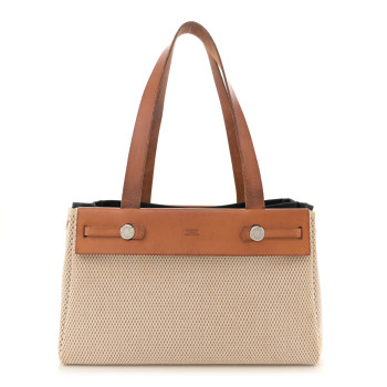 HERMES Toile Vache Hunter Herbag Cabas PM Natural