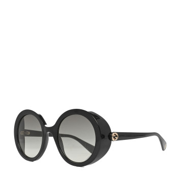 GUCCI Acetate Round GG Sunglasses GG0367S Black