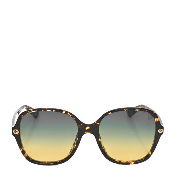GUCCI Acetate Rounded Square GG0092S Sunglasses Havana