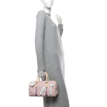 CHRISTIAN DIOR Monogram Girly Boston Pink