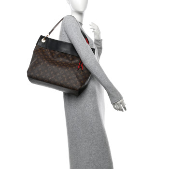 LOUIS VUITTON Monogram Tuileries Hobo Black