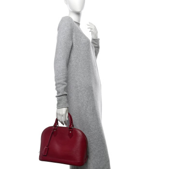 LOUIS VUITTON Epi Alma PM Fuchsia