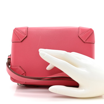HERMES Tadelakt Mini Pochette Maxibox Rose Lipstick
