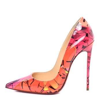 CHRISTIAN LOUBOUTIN Patent Metrograf So Kate 100 Pumps 37 Multicolor