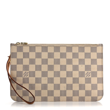 LOUIS VUITTON Damier Azur Neverfull MM GM Pochette