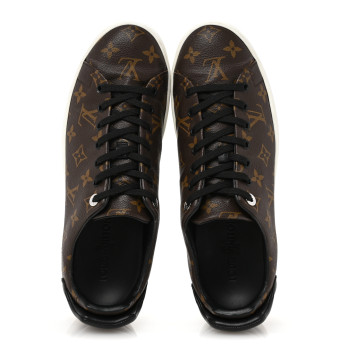 LOUIS VUITTON Patent Monogram Mens Frontrow Sneakers 8.5