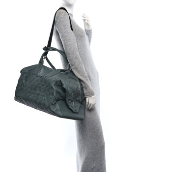 BOTTEGA VENETA Nappa Maxi Intrecciato Large Duffel Grey