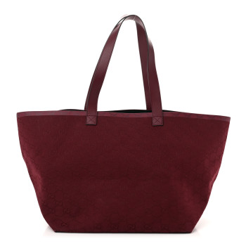 GUCCI GG Supreme Monogram Medium Totissima Shopping Tote Rosso Ancora