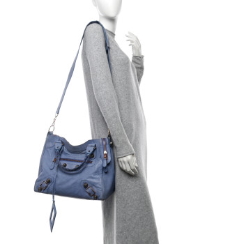 BALENCIAGA Agneau Giant 21 Rose Gold Hardware Velo Nuage