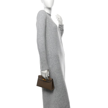 HERMES Epsom Mini Kelly Sellier 20 Etoupe