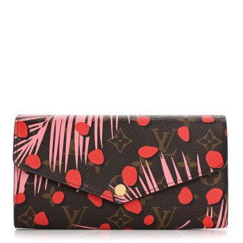 LOUIS VUITTON Monogram Jungle Dots Sarah Wallet Sugar Pink Poppy