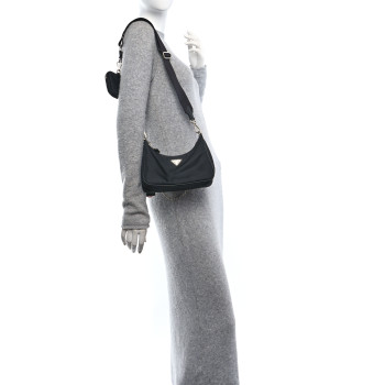 PRADA Nylon Re-Edition 2005 Shoulder Bag Black