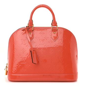 LOUIS VUITTON Vernis Alma PM Rose Litchi