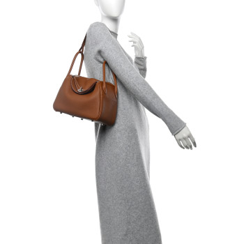 HERMES Taurillon Clemence Lindy 26 Gold