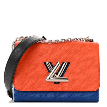 LOUIS VUITTON Epi Twist Shoulder Bag MM Marine Orange
