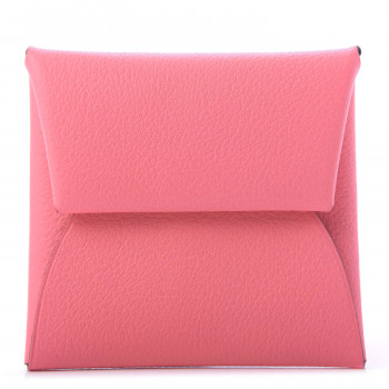 HERMES Evercolor Bastia Coin Purse Rose Azalee
