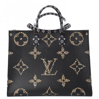 LOUIS VUITTON Monogram Giant Jungle Onthego GM Black LOUIS VUITTON Monogram Giant Jungle Onthego GM Black