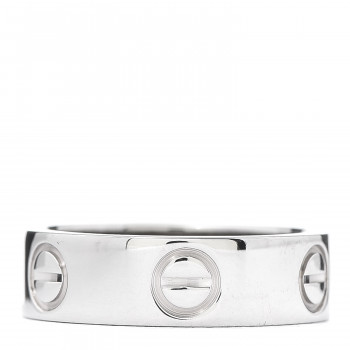 CARTIER 18K White Gold 5.5mm LOVE Ring 49 4.75
