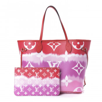 LOUIS VUITTON Monogram Escale Neverfull MM Rouge