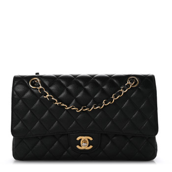 CHANEL Caviar Quilted Medium Double Flap Black CHANEL Caviar Quilted Medium Double Flap Black