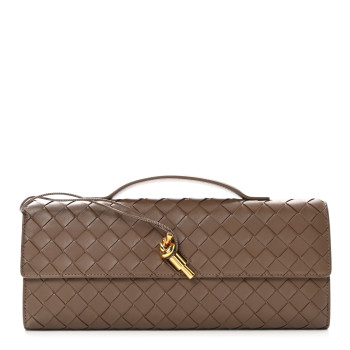 BOTTEGA VENETA Nappa Intrecciato Long Andiamo Top Handle Clutch Pinecone BOTTEGA VENETA Nappa Intrecciato Long Andiamo Top Handle Clutch Pinecone