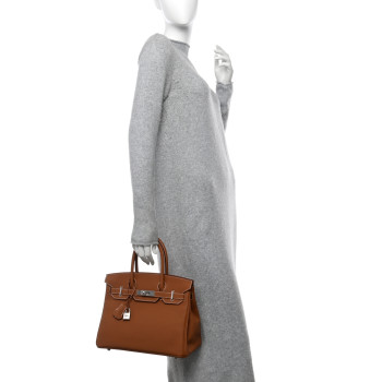 HERMES Togo Birkin 30 Gold
