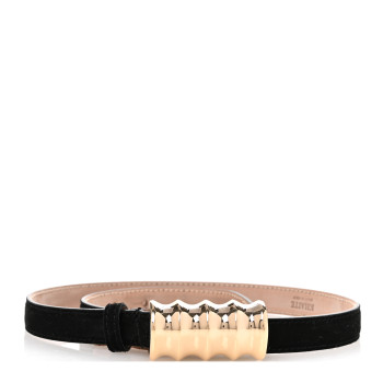 KHAITE Suede Julius Belt 75 30 Black