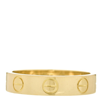 CARTIER 18K Yellow Gold 3.5mm LOVE Wedding Band Ring 46 3.75 CARTIER 18K Yellow Gold 3.5mm LOVE Wedding Band Ring 46 3.75