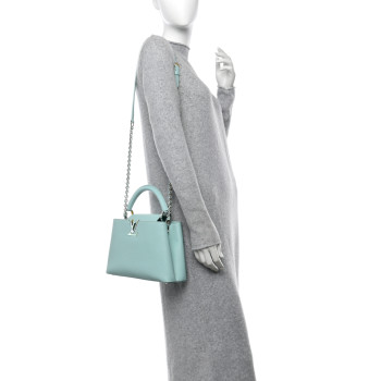 LOUIS VUITTON Taurillon Capucines BB Iridescent Topaz