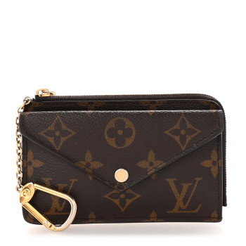 LOUIS VUITTON Monogram Recto Verso Card Holder Black