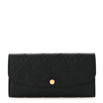 LOUIS VUITTON Empreinte Emilie Wallet Black Dune
