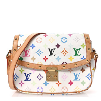 LOUIS VUITTON Monogram Multicolor Sologne White