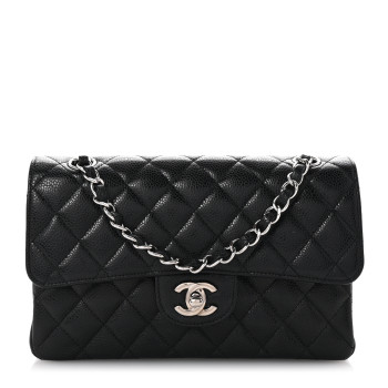 CHANEL Caviar Quilted Small Double Flap Black