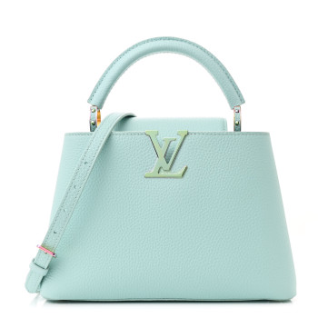 LOUIS VUITTON Taurillon Capucines BB Iridescent Topaz