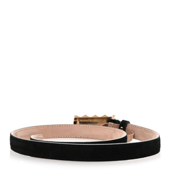 KHAITE Suede Julius Belt 75 30 Black