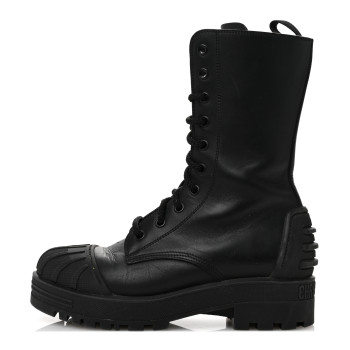 CHRISTIAN DIOR Calfskin Rubber DiorIron Boots 35.5 Black CHRISTIAN DIOR Calfskin Rubber DiorIron Boots 35.5 Black