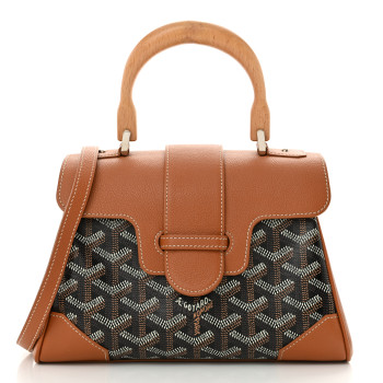 GOYARD Goyardine Mini Saigon Black Gold