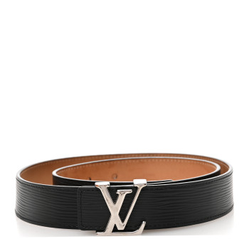 LOUIS VUITTON Epi 30mm LV Initiales Belt 85 34 Black
