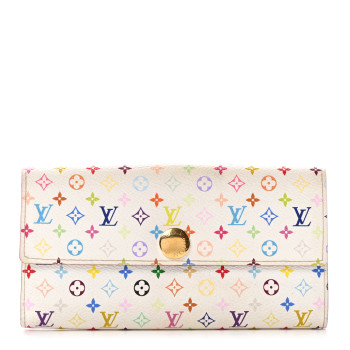LOUIS VUITTON Monogram Multicolor Sarah Wallet White Grenade