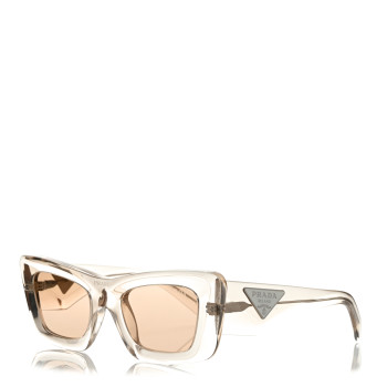 PRADA Cat Eye Sunglasses SPR 13Z Transparent Beige