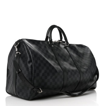 LOUIS VUITTON Damier Graphite Keepall Bandouliere 55