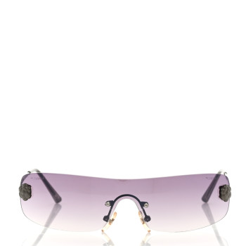 CHANEL Metal Rimless Camellia Sunglasses 4086 Grey