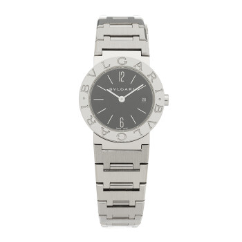 BULGARI Stainless Steel 26mm Quartz Watch Black