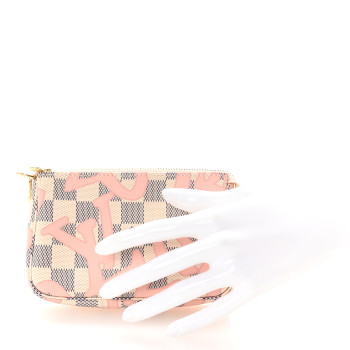 LOUIS VUITTON Damier Azur Tahitienne Mini Pochette Accessories