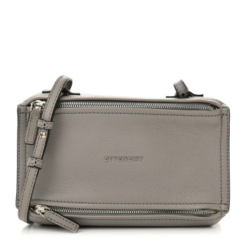 GIVENCHY Grained Calfskin Mini Pandora Heather Grey