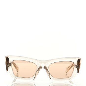 PRADA Cat Eye Sunglasses SPR 13Z Transparent Beige