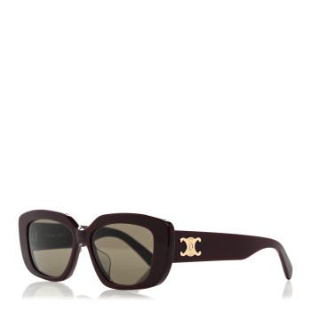 CELINE Acetate Triomphe Sunglasses CL40216U Burgundy