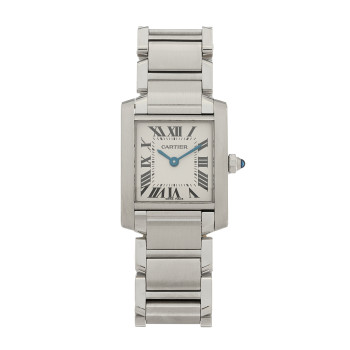 CARTIER Stainless Steel 20mm Tank Francaise Quartz Watch